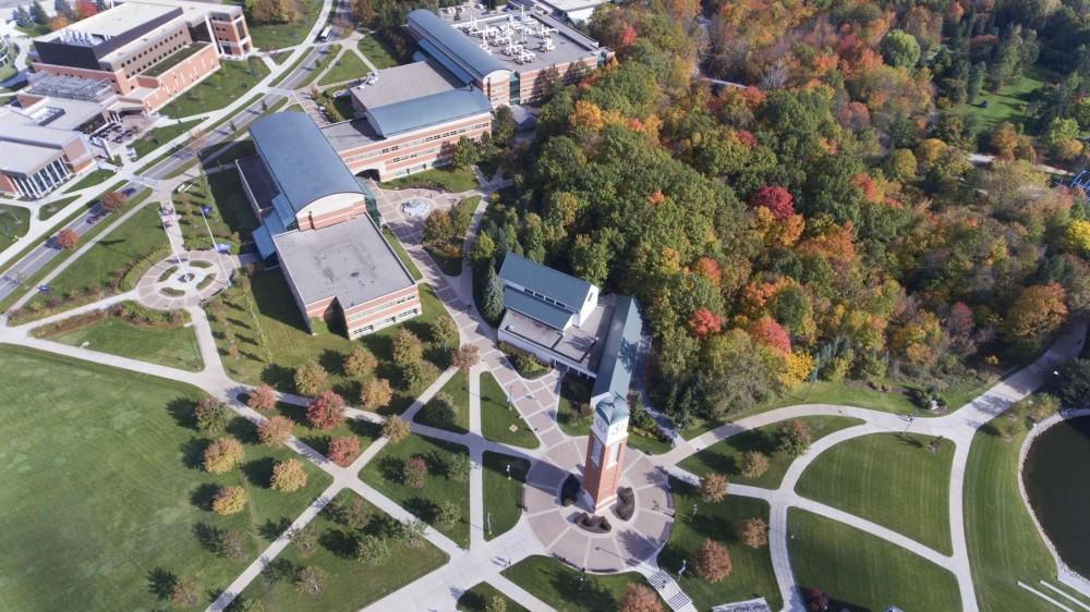 GVL / Kevin Sielaff - Fall colors spread through Grand Valley's campus Wednesday, Oct. 19, 2016.