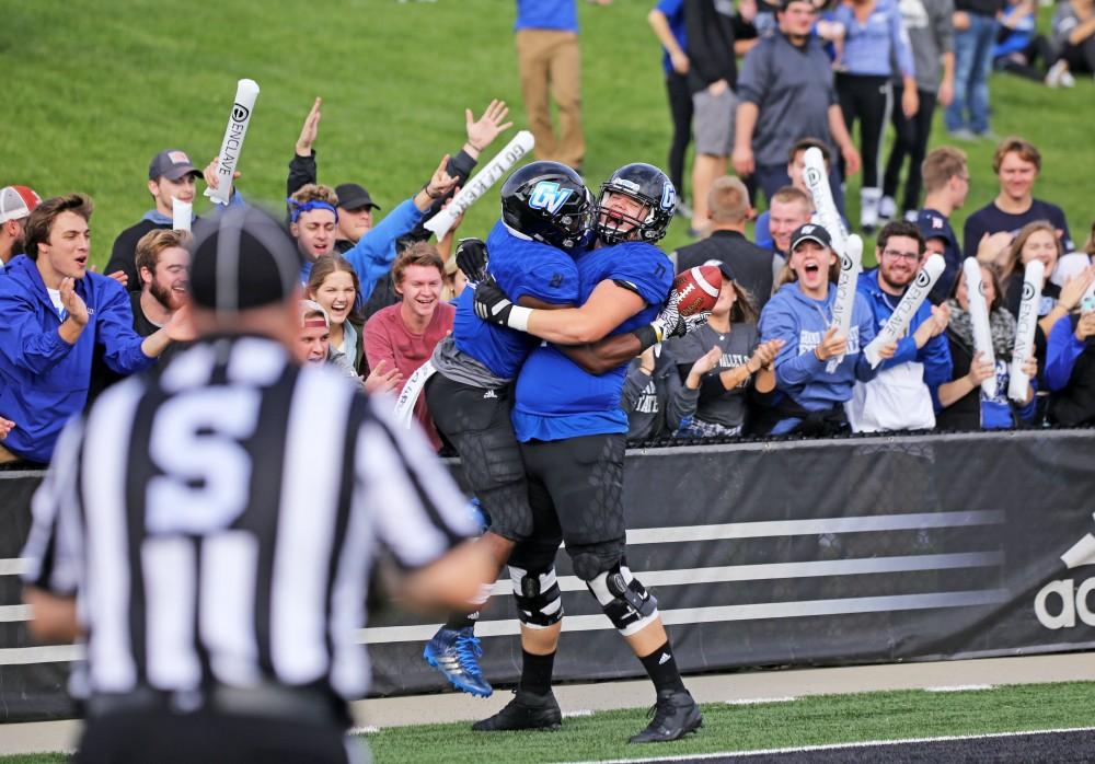 GVL / Emily Frye
Marty Carter (left) and Nick Fish (right) against Truman State on Saturday Oct. 15, 2016.