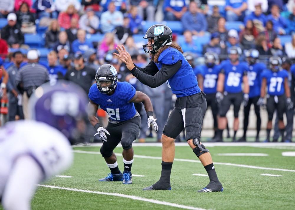 GVL / Emily Frye
Marty Carter (left) and Bart Williams (right) during the game against Truman State on Saturday Oct. 15, 2016.