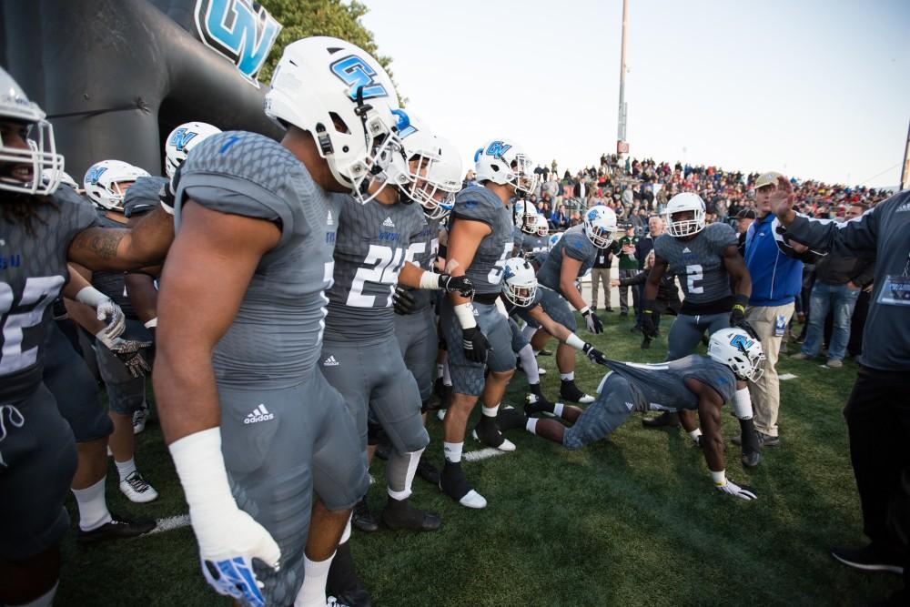 GVL/Kevin Sielaff - The Lakers defeat the Bulldogs of Ferris State University Saturday, Oct. 8, 2016 with a final score of 35-23 in Allendale. 