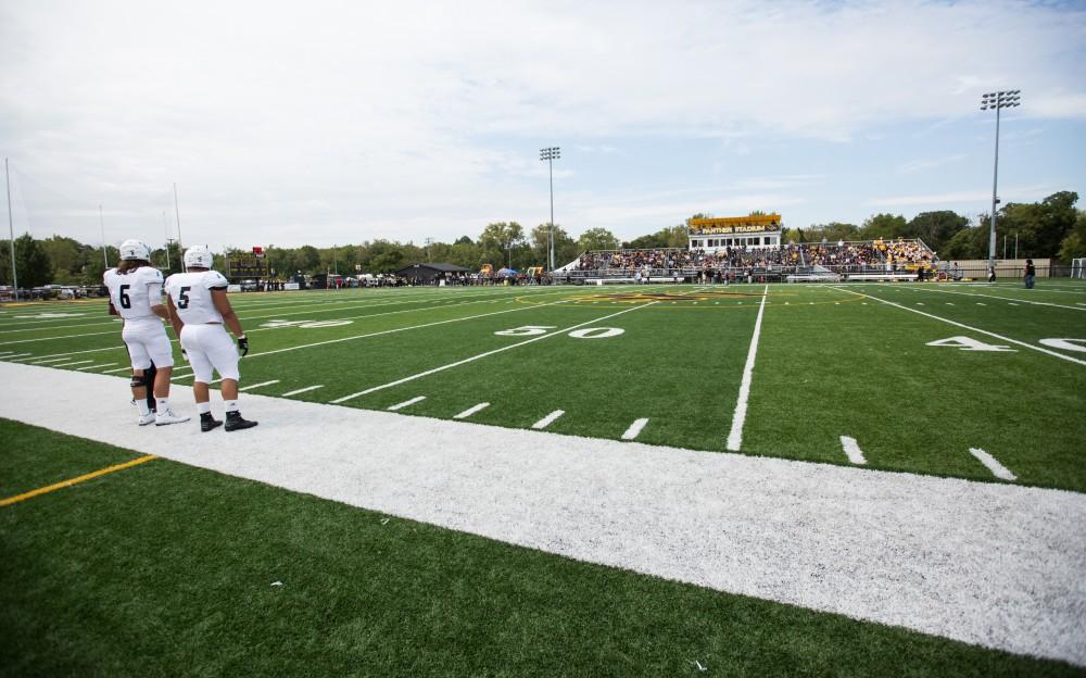 GVL/Kevin Sielaff - The Lakers square off against the Panthers of Ohio Dominican University Saturday, Oct. 1, 2016 and win with a final score of 24-21 in Columbus, OH.