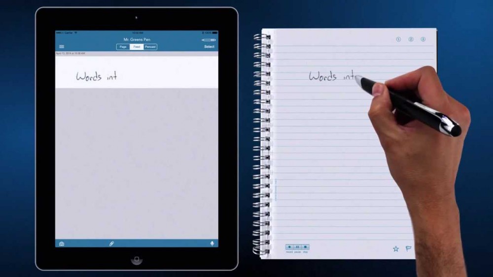 GVL / Courtesy - LivescribeWith the Livescribe 3 Smartpen, students are able to digitize their notes. 
