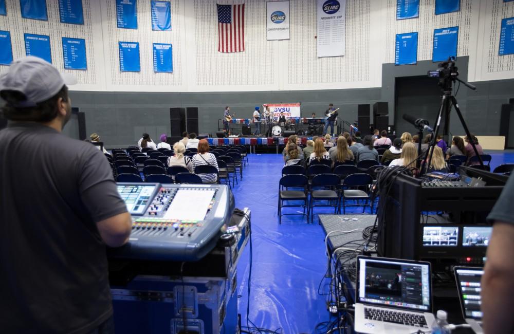 GVL/Kevin Sielaff - Student Senate hosts Rock the Vote as part of Student Civic Assembly week Friday, Sept. 30, 2016 inside the Fieldhouse Arena. 