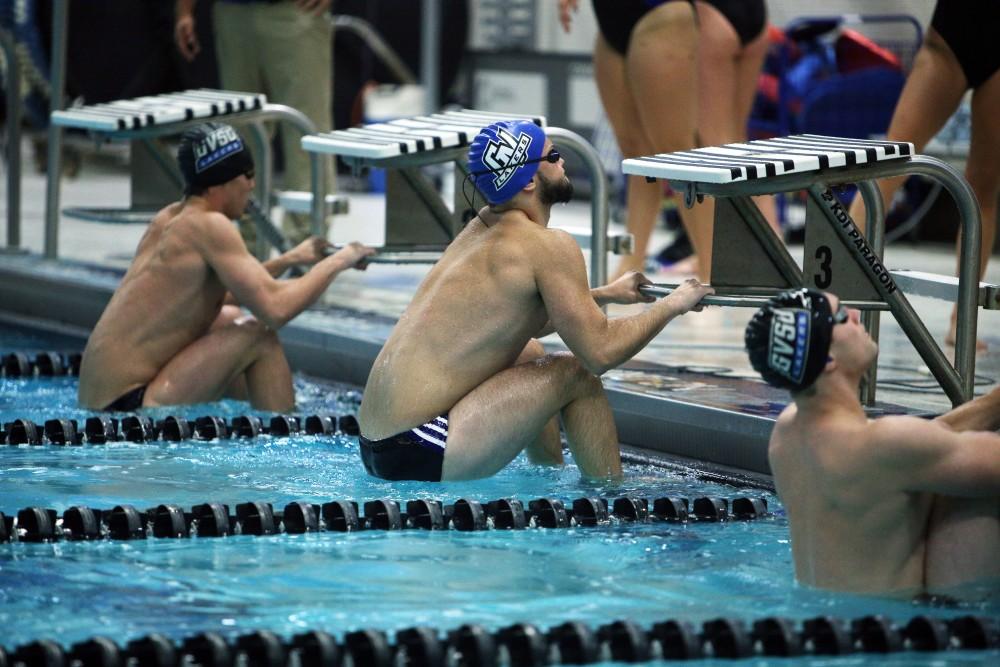 GVL / Emily Frye    
Joseba Hidalgo during the Black and Blue Meet on Saturday Oct. 6, 2016.