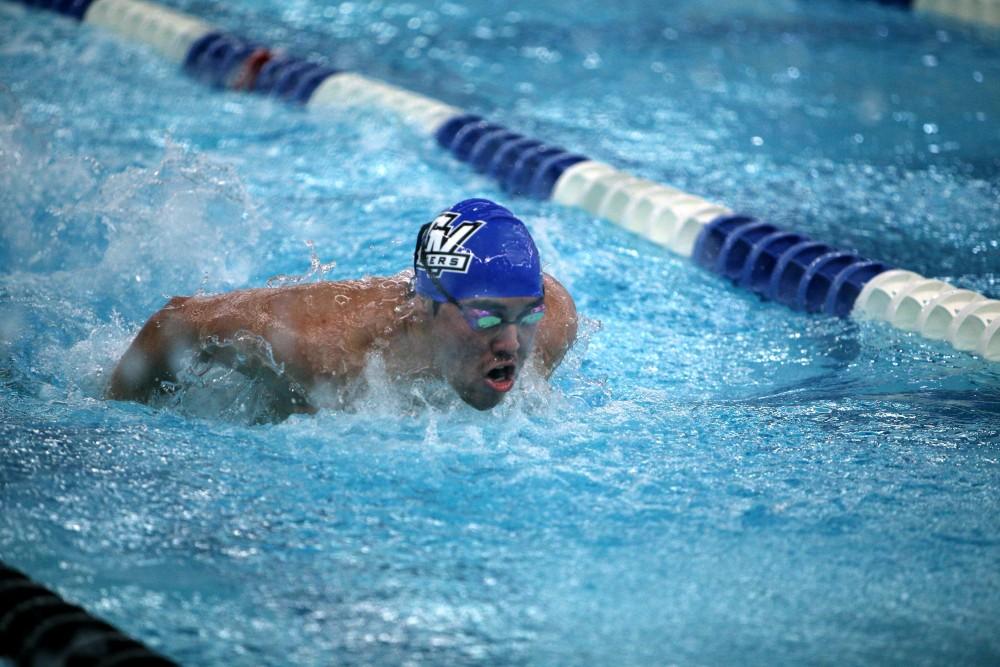 GVL / Emily Frye    
David Nunez during the Black and Blue Meet on Saturday Oct. 6, 2016.