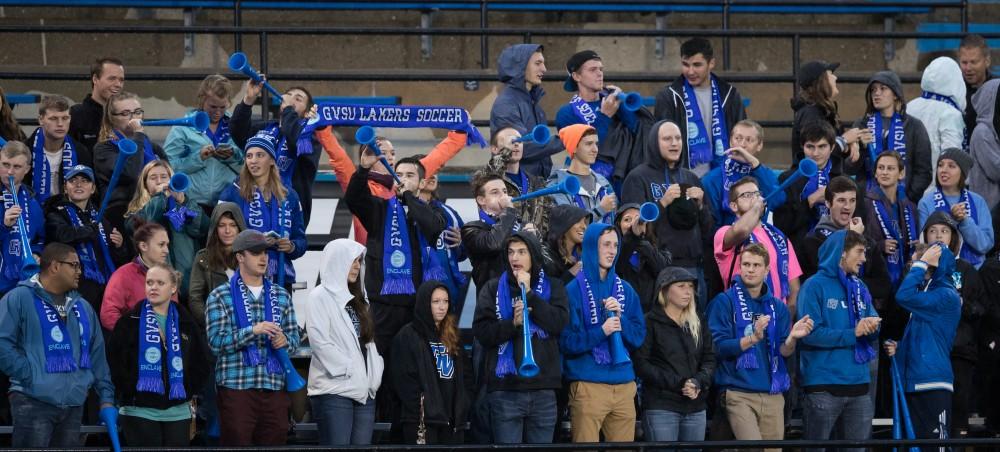 GVL/Kevin Sielaff - The Lakers square off against the Dragons of Tiffin University Friday, Sept. 30, 2016 and win with a final score of 10-0 at Lubbers Stadium.