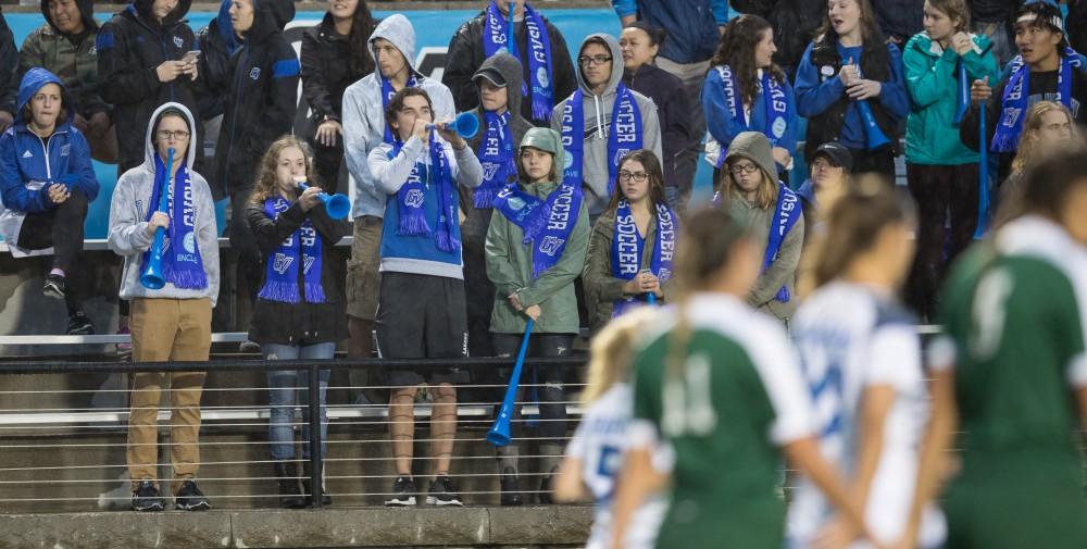 GVL/Kevin Sielaff - The Lakers square off against the Dragons of Tiffin University Friday, Sept. 30, 2016 and win with a final score of 10-0 at Lubbers Stadium.