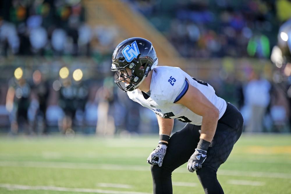 GVL / Emily Frye 
Garrett Pougnet during the game against Wayne State University on Saturday Nov. 12, 2016