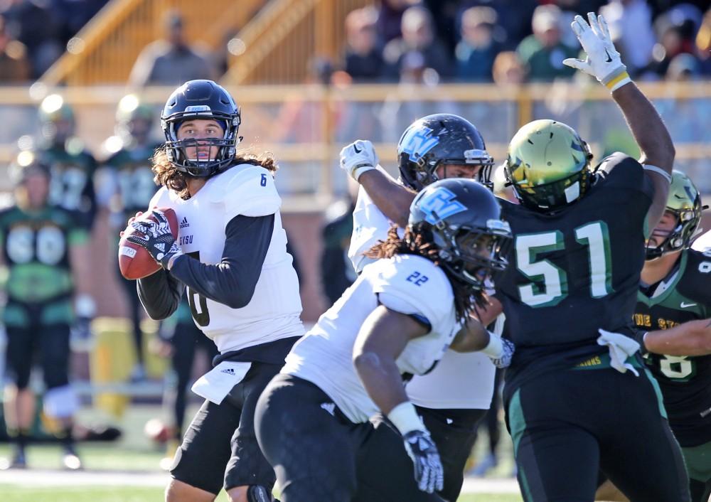 GVL / Emily Frye 
Bart Williams during the game against Wayne State University on Saturday Nov. 12, 2016