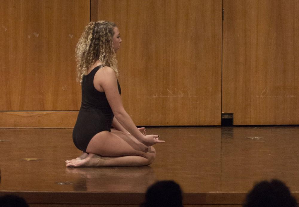 GVL/Mackenzie Bush - Lauren Clark dances at Grand Valley’s Got Talent Tuesday, Nov. 1, 2016 in the Cook Dewitt Center. 