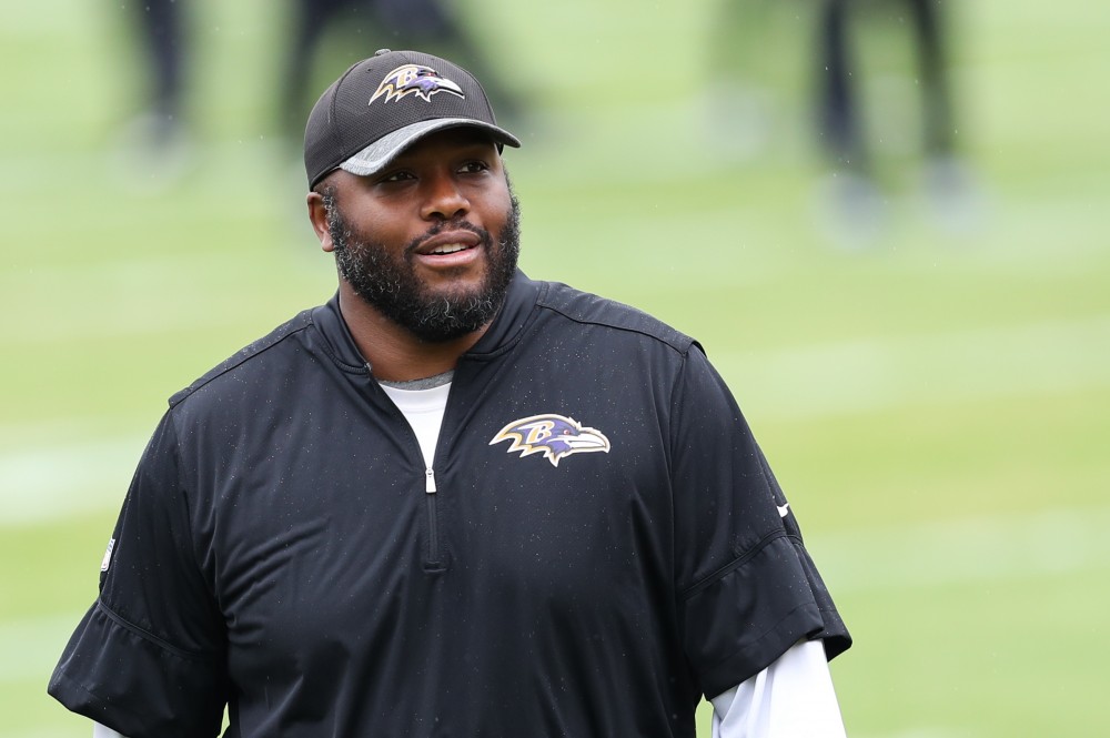 GVL/Kevin Sielaff - Coaching staff return to the training facility after a Baltimore Ravens practice on Thursday, Nov. 3, 2016 in Baltimore, Maryland. 