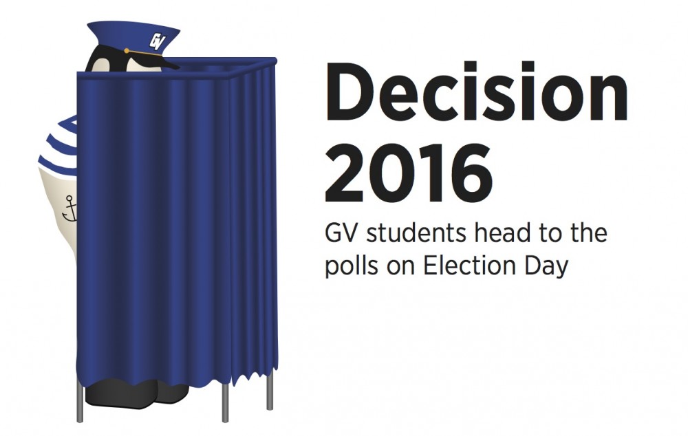 GVSU students head to the polls on Election Day