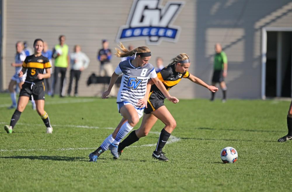 GVL / Emily Frye 
Tara Lierman during the GLIAC Conference Championship against the Michigan Tech Huskies on Sunday Nov. 6, 2016.