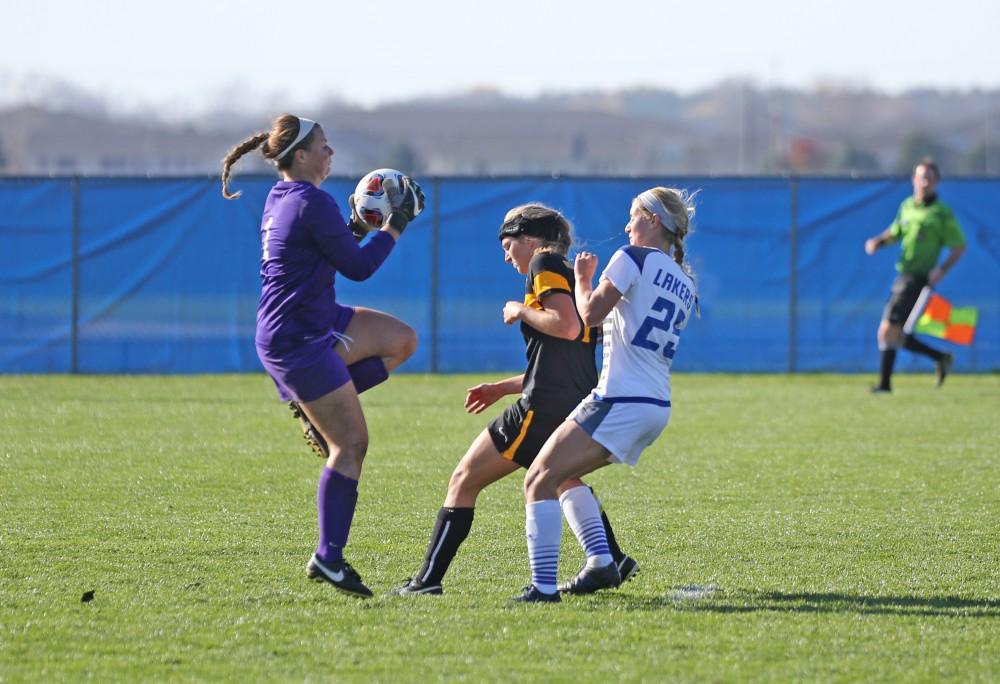 GVL / Emily Frye 
Charley Campbell during the GLIAC Conference Championship on Sunday Nov. 6, 2016.