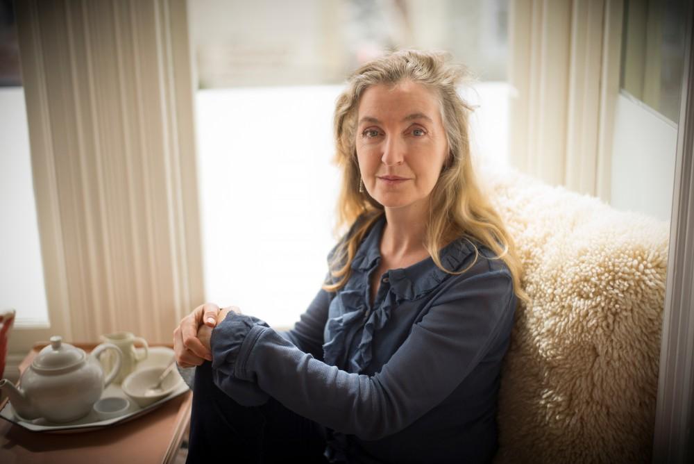 GVL / Courtesy - David ButowAuthor Rebecca Solnit poses at her home in San Francisco on Saturday, June 15, 2013.. The non-fiction writers new book is the Faraway Nearby, which is about story-telling, memory-loss, illness and other topics.