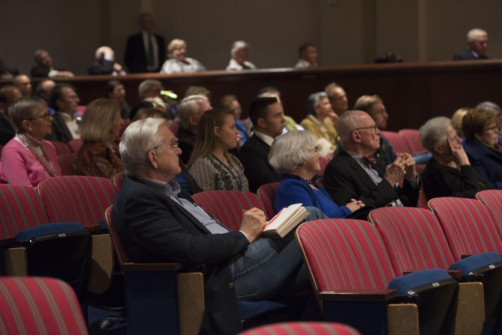 GVL / Luke Holmes - Gayle Davis spoke in the Loosemore Auditorium on Nov. 18, 2016. 