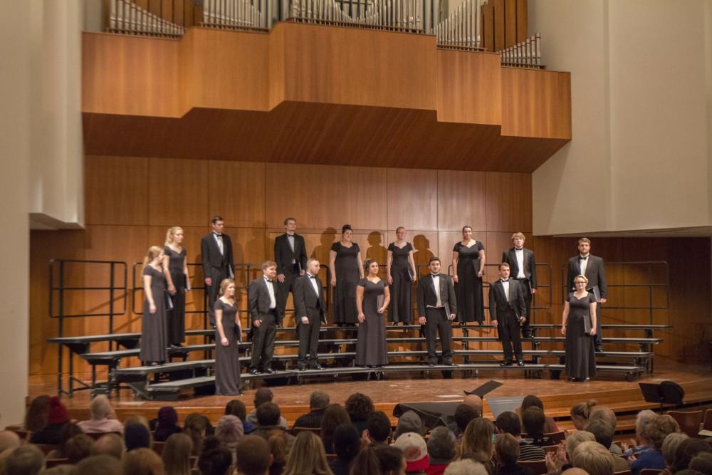 GVL/Mackenzie Bush - University Singers perform in the Cook-DeWitt Center Tuesday, Dec. 6, 2016.