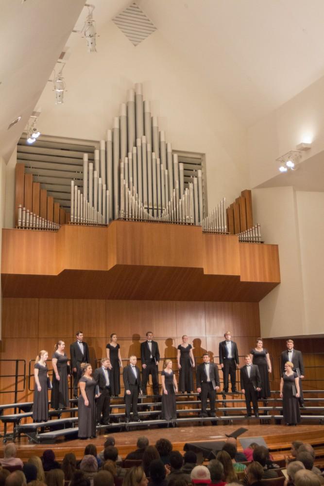 GVL/Mackenzie Bush - University Singers perform in the Cook-DeWitt Center Tuesday, Dec. 6, 2016.