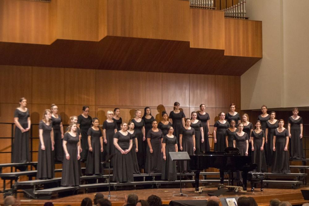 GVL/Mackenzie Bush - University Singers perform in the Cook-DeWitt Center Tuesday, Dec. 6, 2016.