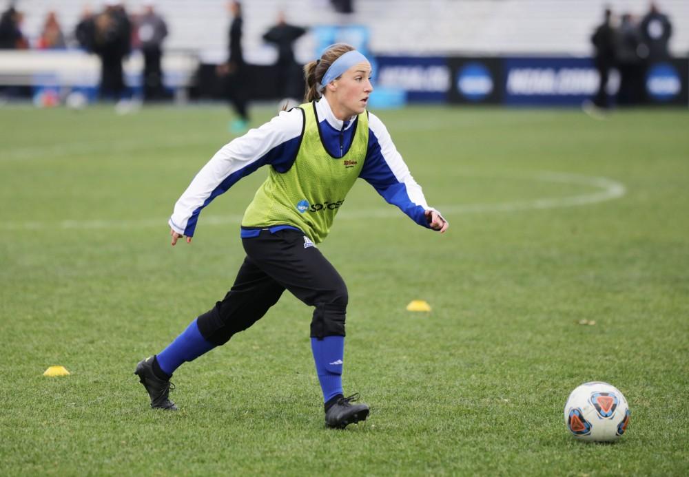 GVL / Emily Frye
Dani Johnson warms up before the National Championship Finals game on Saturday Dec. 3, 2016.