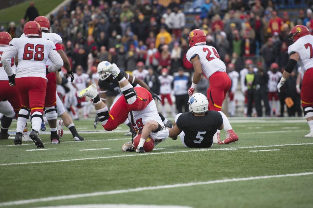 GVL / Luke Holmes - GVSU lost to Ferris State in Lubbers Stadium on Saturday, Dec. 3, 2016.