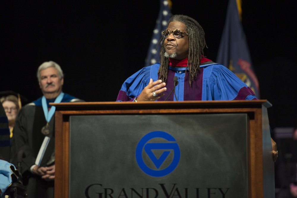 GVL / Luke Holmes - GVSU commencement was held in Van Andel Arena on Saturday, Dec. 10, 2016.