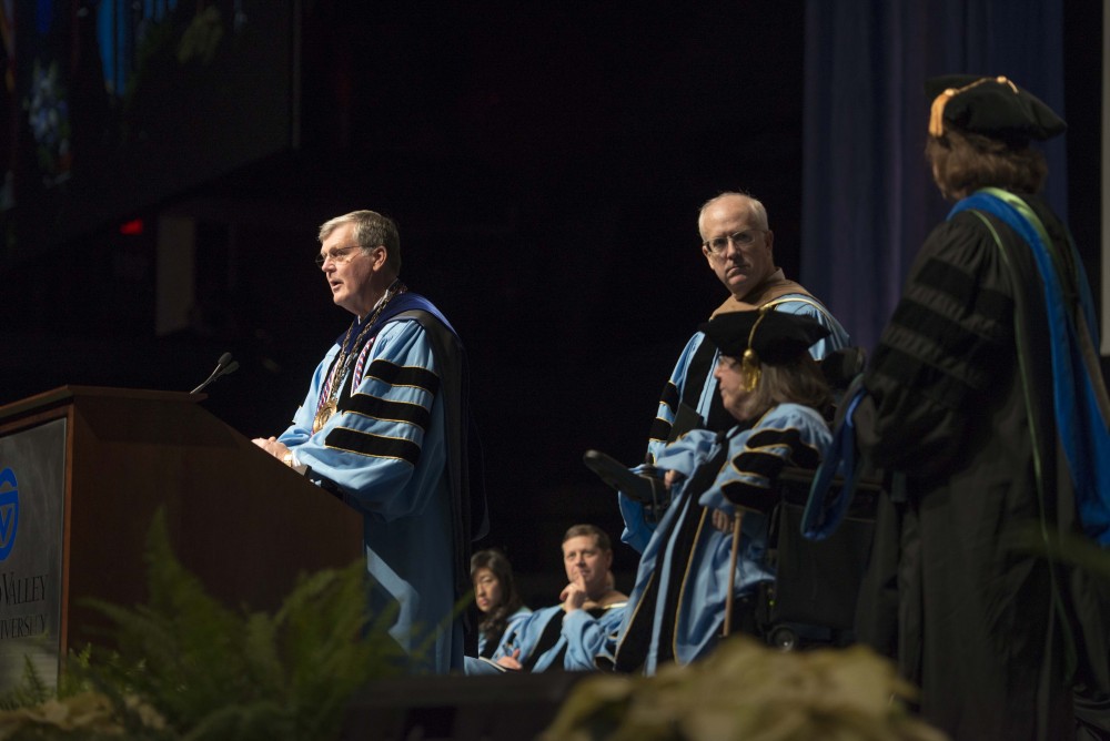 GVL / Luke Holmes - GVSU commencement was held in Van Andel Arena on Saturday, Dec. 10, 2016.