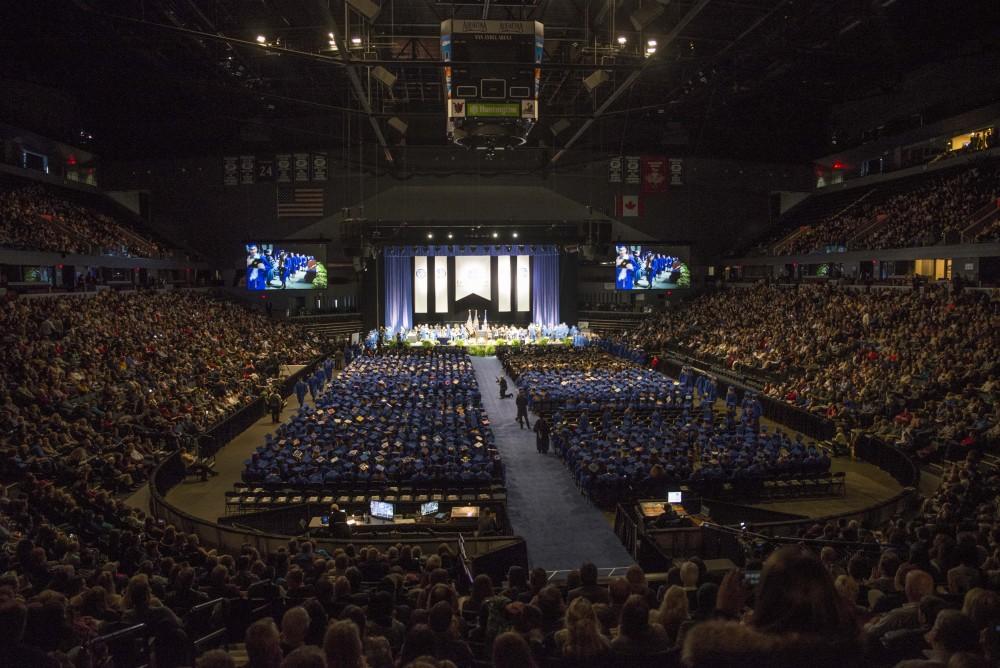 GVL / Luke Holmes - GVSU commencement was held in Van Andel Arena on Saturday, Dec. 10, 2016.