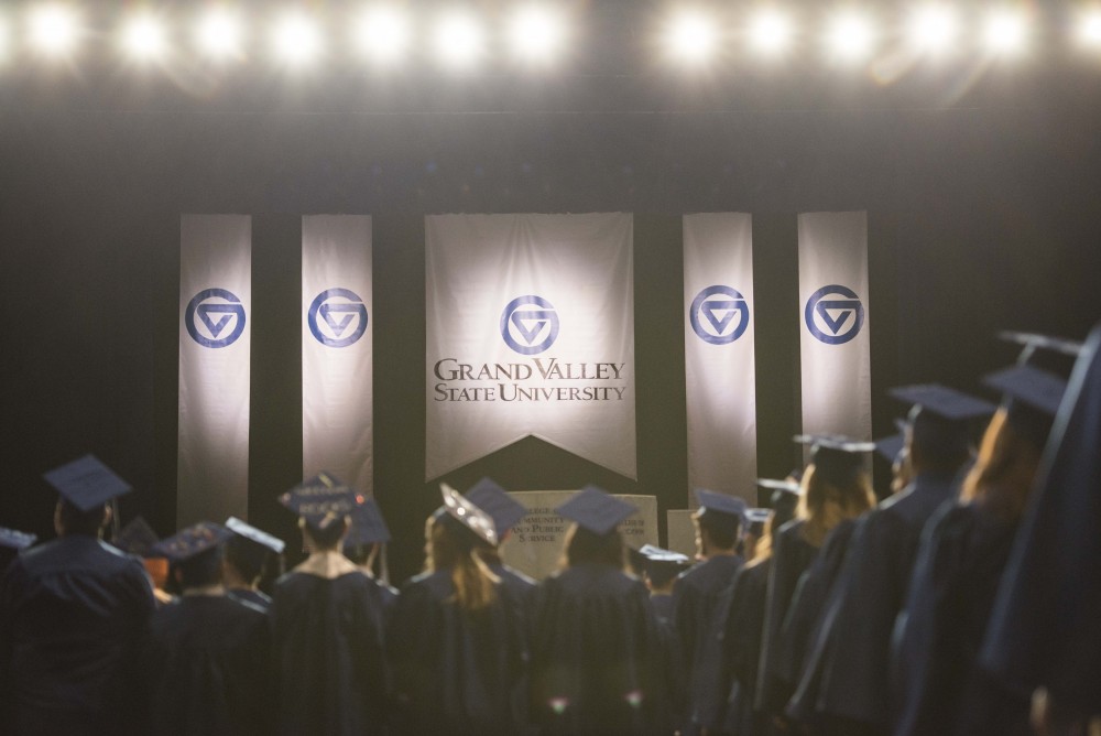 GVL / Luke Holmes - GVSU commencement was held in Van Andel Arena on Saturday, Dec. 10, 2016.