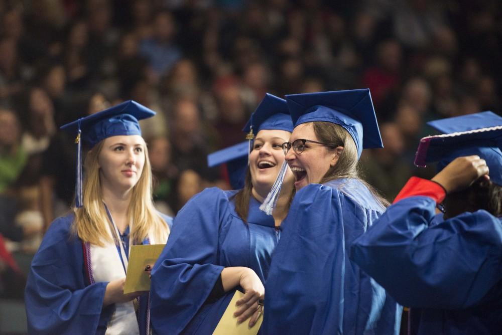 GVL / Luke Holmes - GVSU commencement was held in Van Andel Arena on Saturday, Dec. 10, 2016.