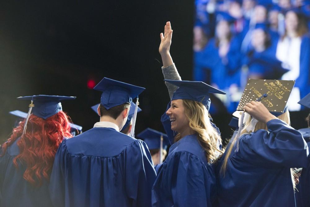 GVL / Luke Holmes - GVSU commencement was held in Van Andel Arena on Saturday, Dec. 10, 2016.