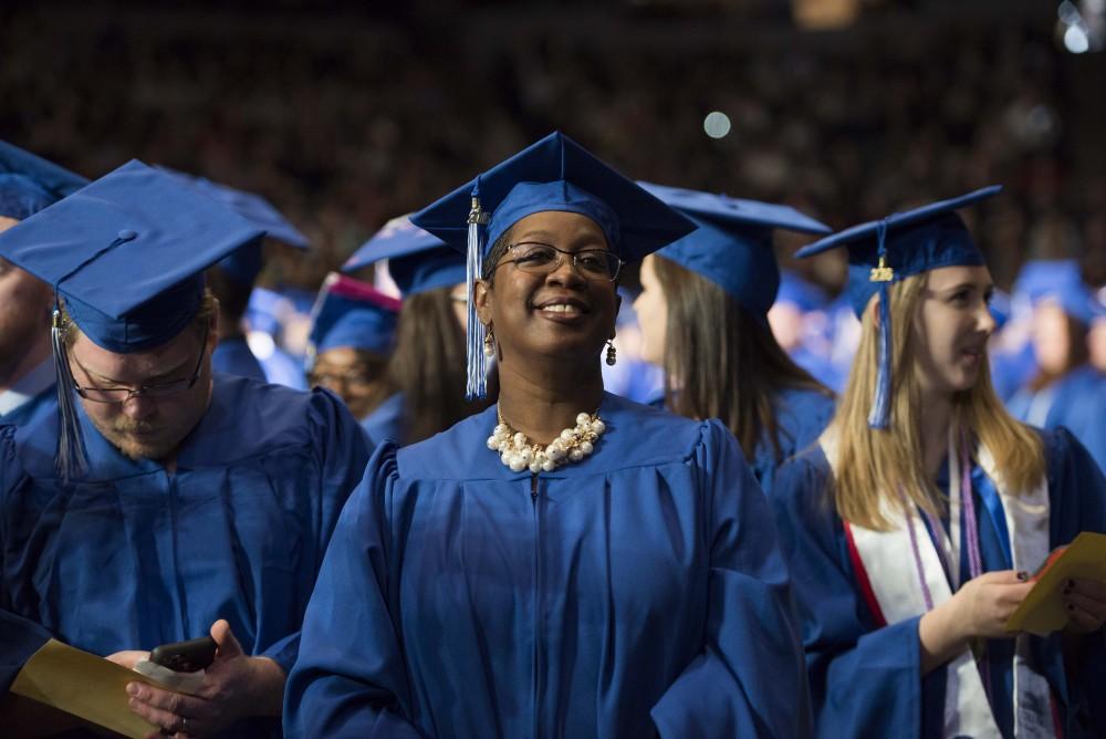 GVL / Luke Holmes - GVSU commencement was held in Van Andel Arena on Saturday, Dec. 10, 2016.