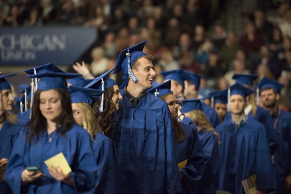 GVL / Luke Holmes - GVSU commencement was held in Van Andel Arena on Saturday, Dec. 10, 2016.