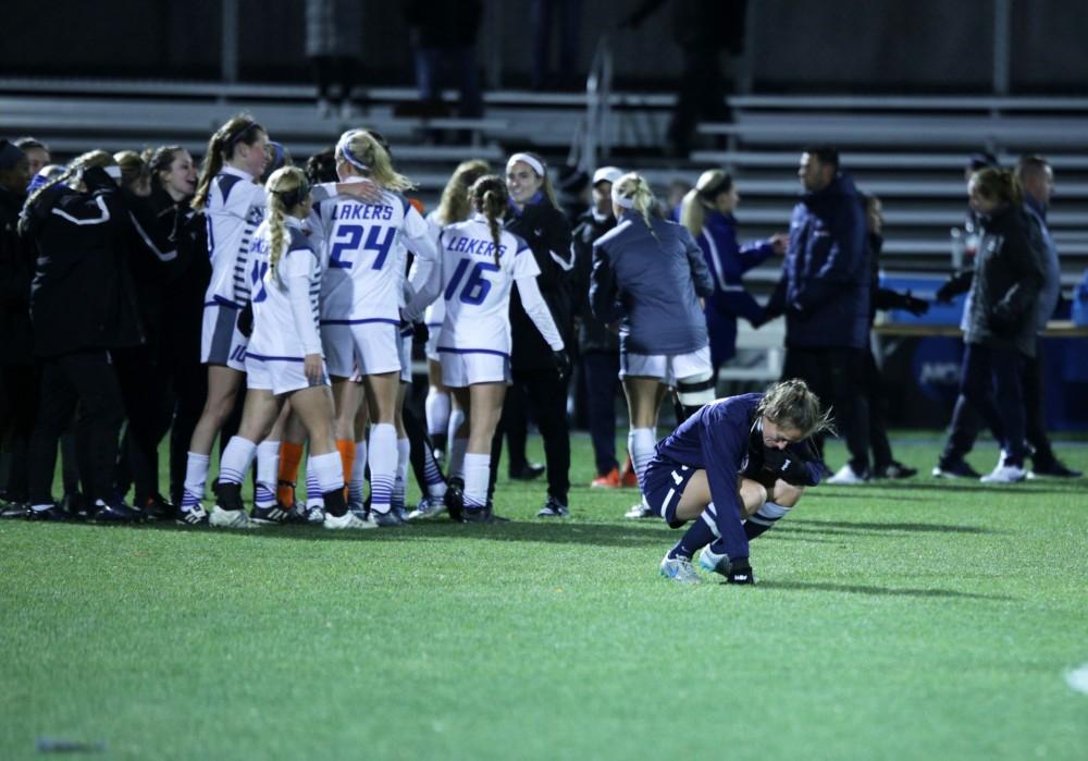 GVL / Emily Frye
The Grand Valley State Lakers defeated Colombus State in the semi final round on Thursday Dec. 1, 2016. 