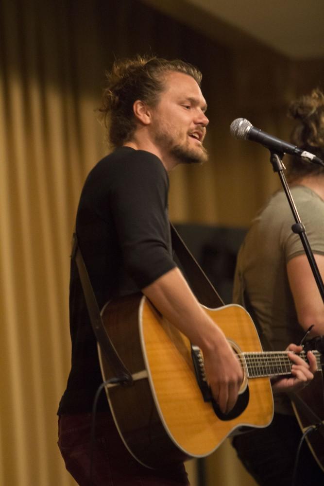 GVL/Mackenzie Bush - Trey Turner performs with his band, The Icarus Account, Tuesday, Jan. 17, 2017 in The Grand River Room. 