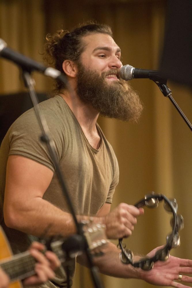 GVL/Mackenzie Bush - Ty Turner performs with his band, The Icarus Account, Tuesday, Jan. 17, 2017 in The Grand River Room. 