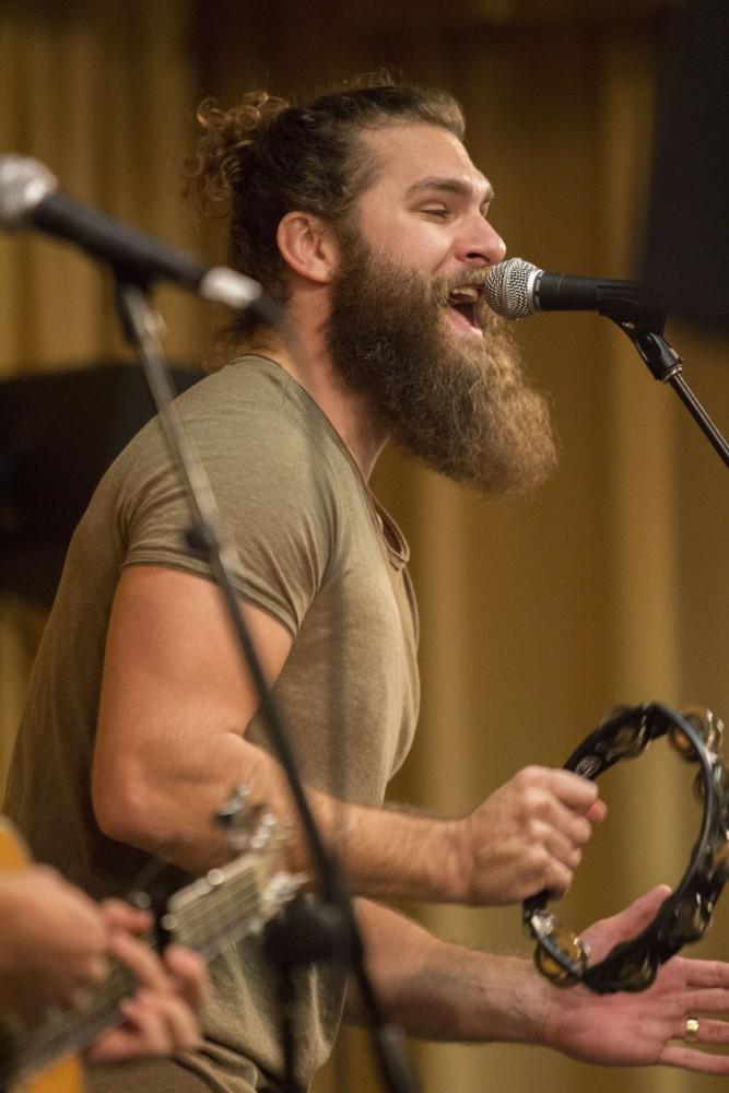 GVL/Mackenzie Bush - Ty Turner performs with his band, The Icarus Account, Tuesday, Jan. 17, 2017 in The Grand River Room. 