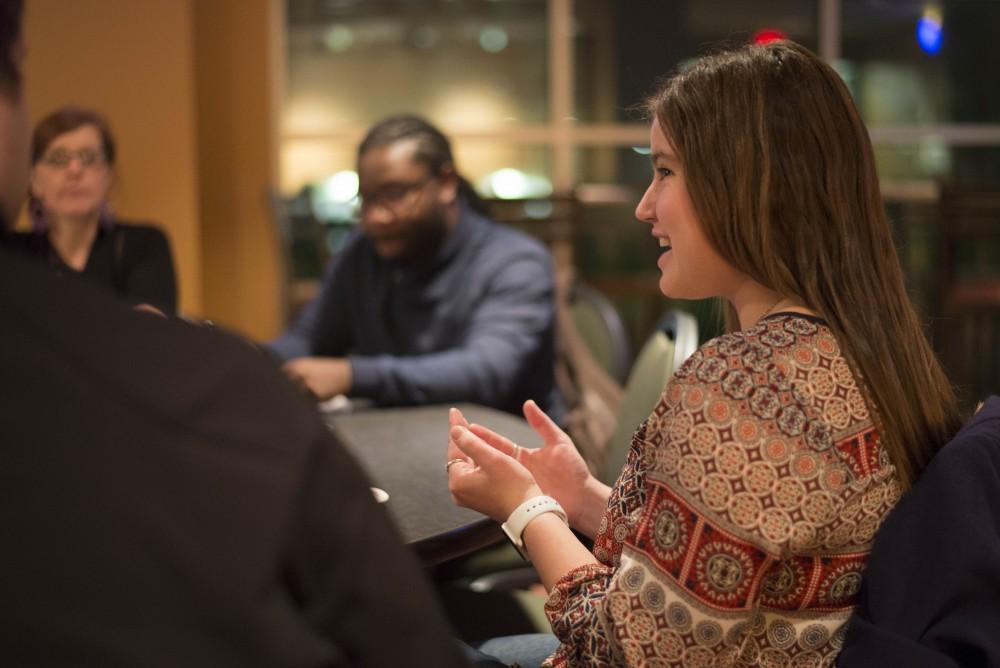 GVL / Luke Holmes - The Post-Election Town Hall Meeting was held in the Kirkhof Center on Monday, Jan. 23, 2016.