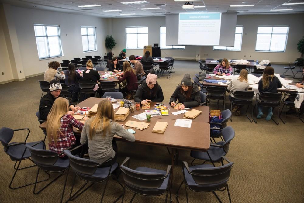 GVL/Luke Holmes - The upcycling for our community event took place in the Kirkhof Center on Monday, Jan. 18, 2016. 