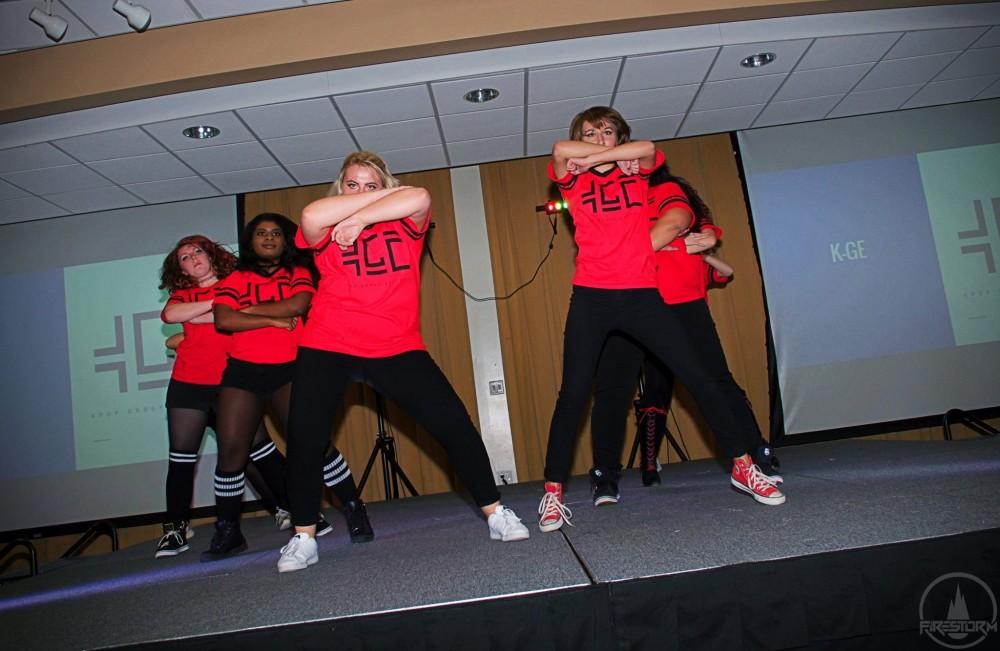 GVL / Courtesy - Nate FosterGVSU's KPop Group Evolution performs during the 2016 Global Gala on Saturday, Oct. 29, 2016. 