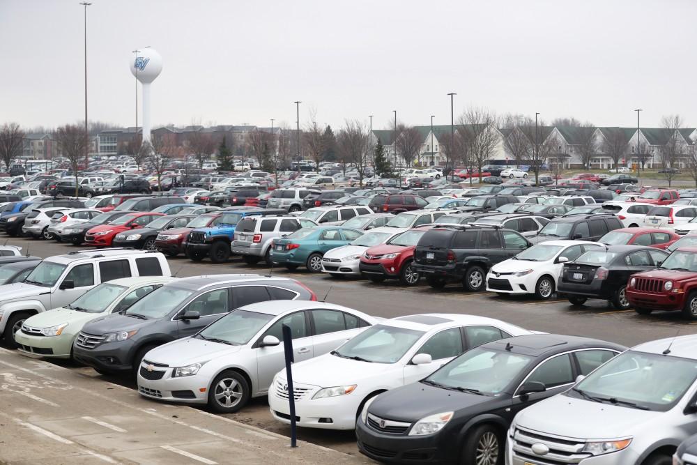 GVL/Kevin Sielaff - Parking lot H, pictured on Wednesday, Feb. 22, 2017. 