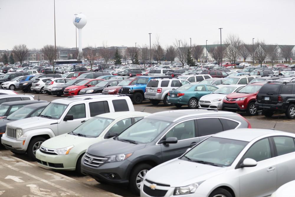 GVL/Kevin Sielaff - Parking lot H, pictured on Wednesday, Feb. 22, 2017. 