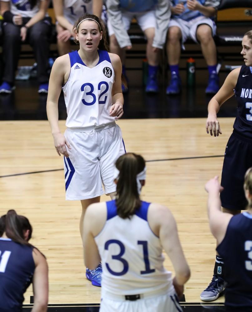  during the game vs. Northwood inside the Fieldhouse Arena in Allendale on Thursday, Feb. 9, 2017. 