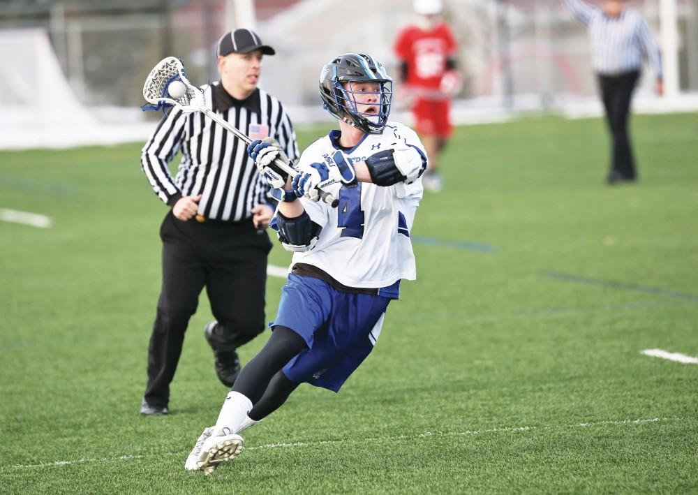 GVL/Kevin Sielaff - Archive image of defender Joey Seiler, pictured during the game against Saginaw Valley on Friday, Mar. 13, 2015.