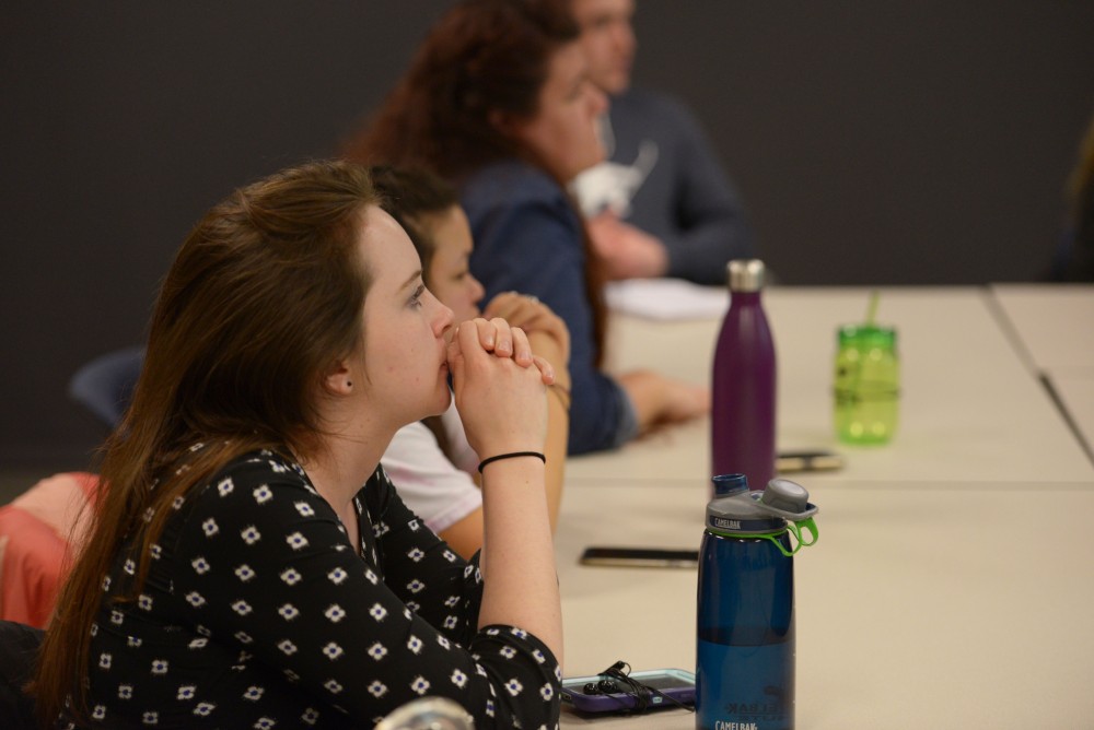 GVL / Luke Holmes - Dr. John speaks holds his Transformation Tuesdays lecture in Kirkhof on Tuesday, Feb. 28, 2016.