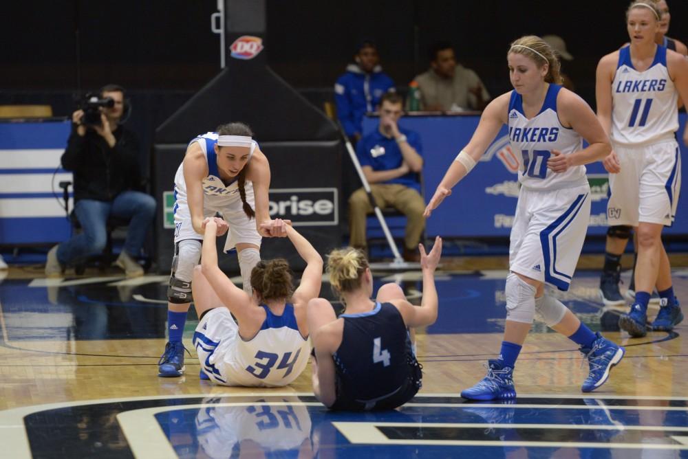 GVL / Luke Holmes - GVSU Women’s Basketball defeated Northwood in the Fieldhouse Arena on Tuesday, Feb. 28, 2016.