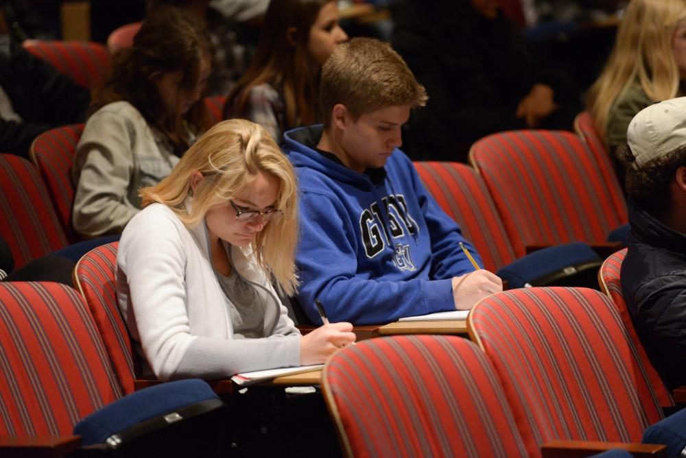 GVL / Luke Holmes -  A lecture on the refugee crisis was held in the Loosemore Auditorium on Thursday, April 6, 2017.