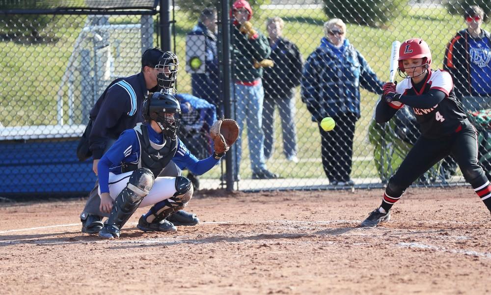 GVL/Hannah Zajac - Jessica Ramos prepares to receive a pitch during the game on Saturday, April 8, 2017.