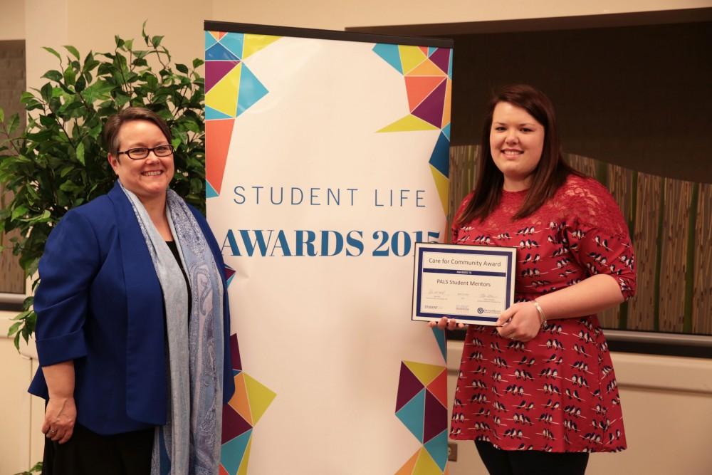 GVL / Courtesy - Student Life Video TeamAwards are distributed during the Student Life Awards Ceremony on Thursday, April 16, 2015. This years awards ceremony will be held on Thursday, April 20, 2017 in the Kirkhof Center.