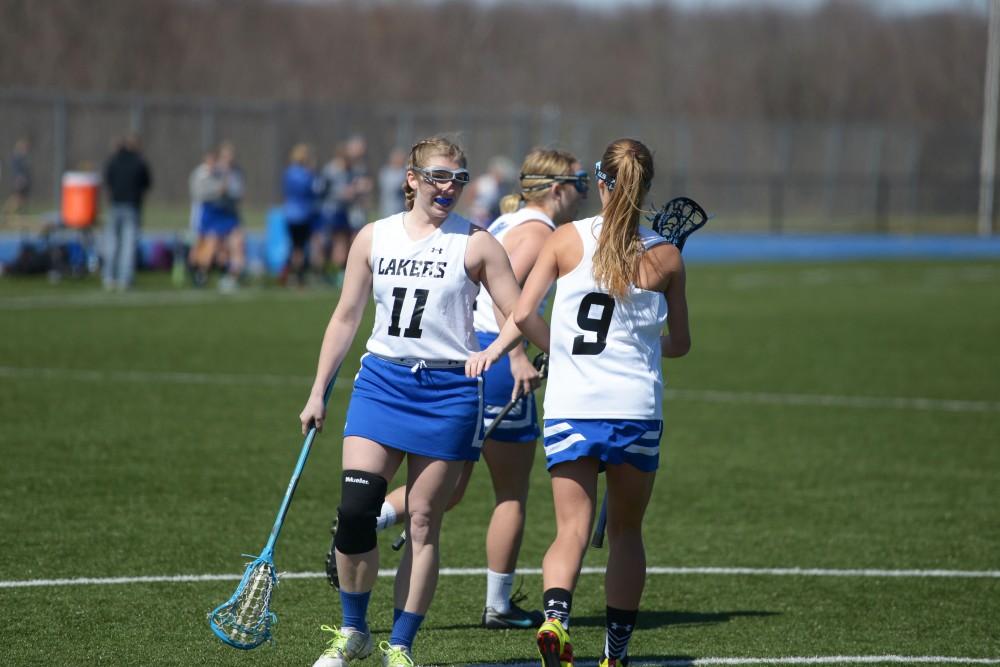 GVL / Luke Holmes - Women’s Lacrosse played against Oakland University on Saturday, April 1, 2016.